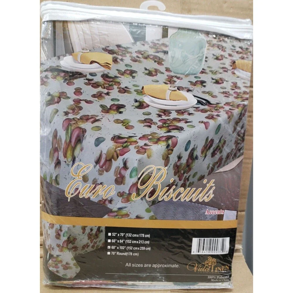 Printed Fabric Tablecloth, 60